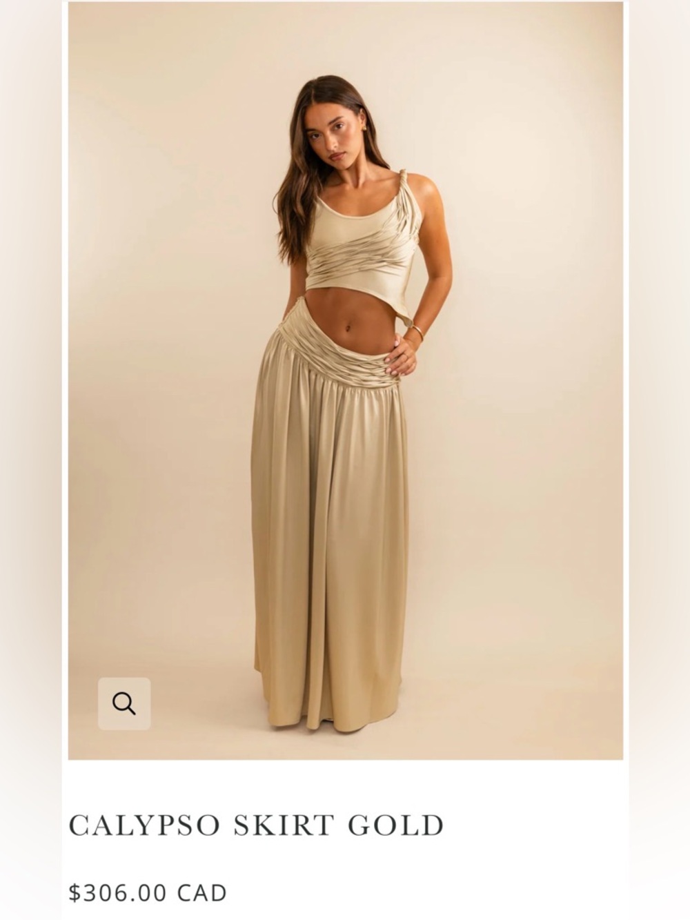 Calypso Gold Maxi Skirt - Koster Kulturr